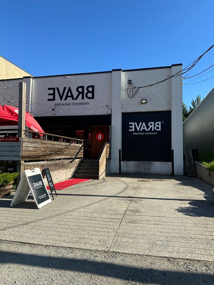 Frontage of Brave Brewing Company in Port Moody