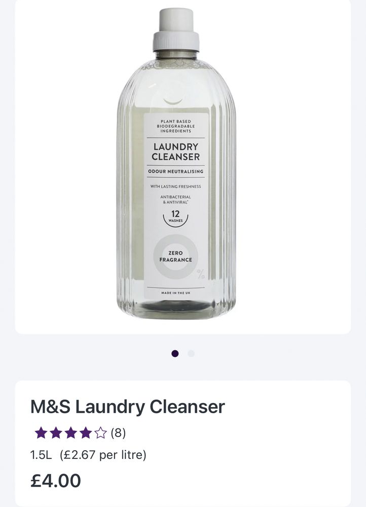 M&S odour neutralising laundry cleanser