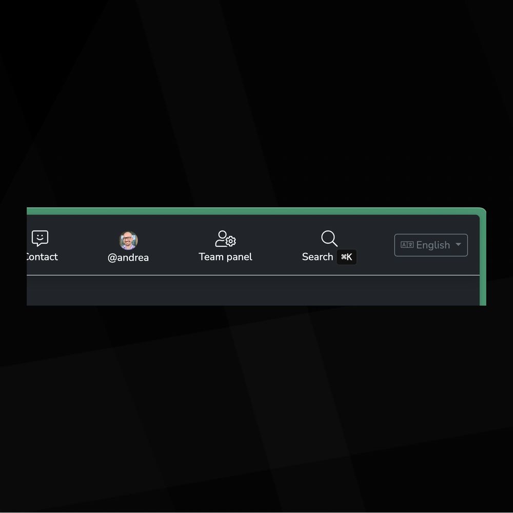 Screenshot of the top right corner of the desktop website, with the "Search" icon present.