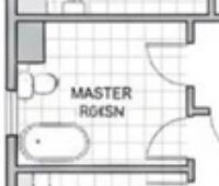 another snippet of wacky floor plan, this one labeled something like “MASTER ROKSN”