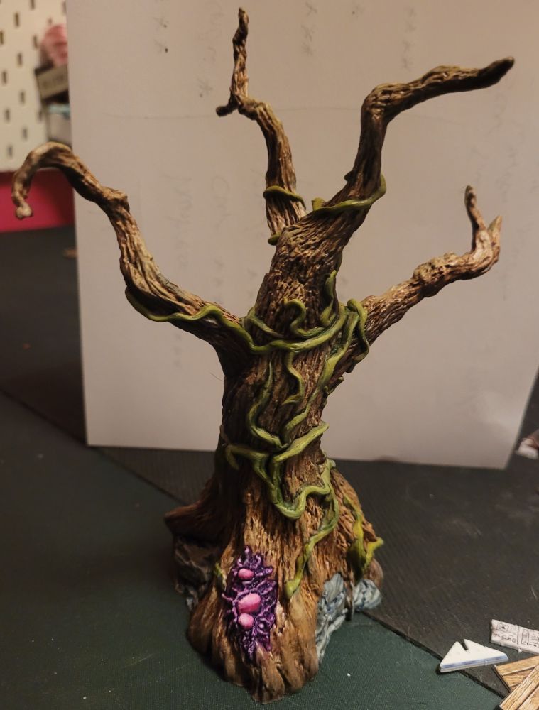 A.model of a spooky tree painted by me.