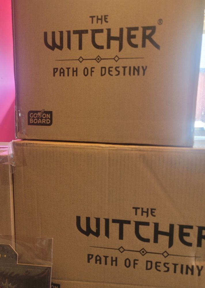 Shipping boxes for The Witcher boardgame