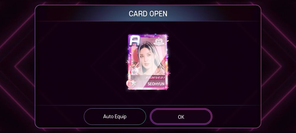 Seohyun Forever 1 themed A card from mobile game Superstar SMTown