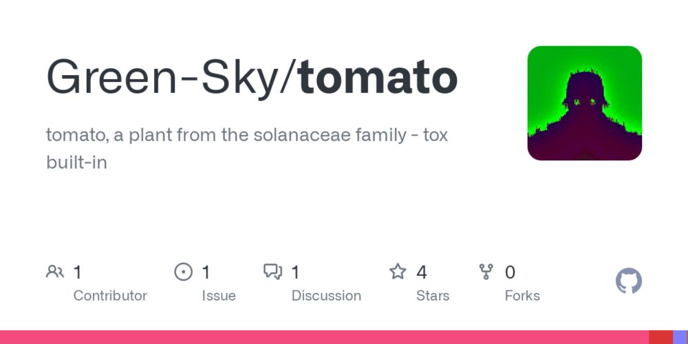 GitHub - Green-Sky/tomato: tomato, a plant from the solanaceae family - tox built-in