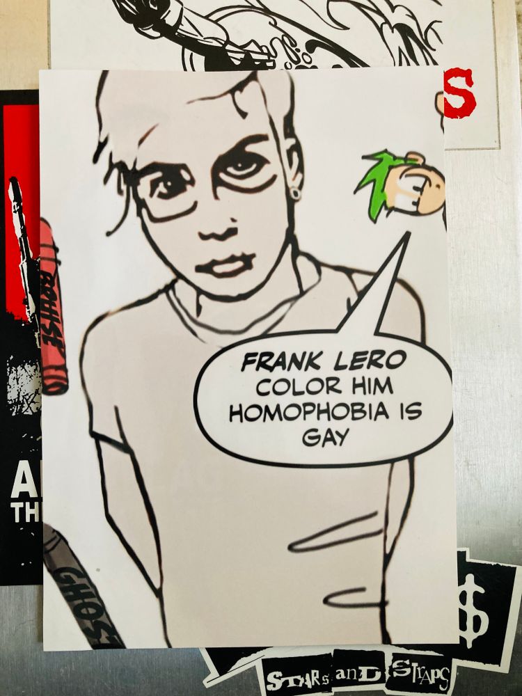 Frank Iero Homophobia is Gay