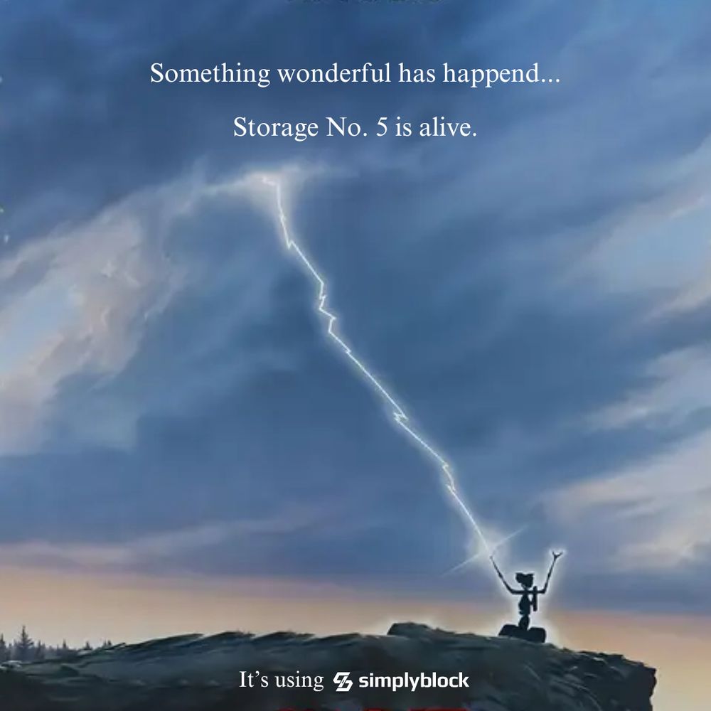 Something wonderful has happened... Storage No. 5 is alive.

It's using simplyblock.