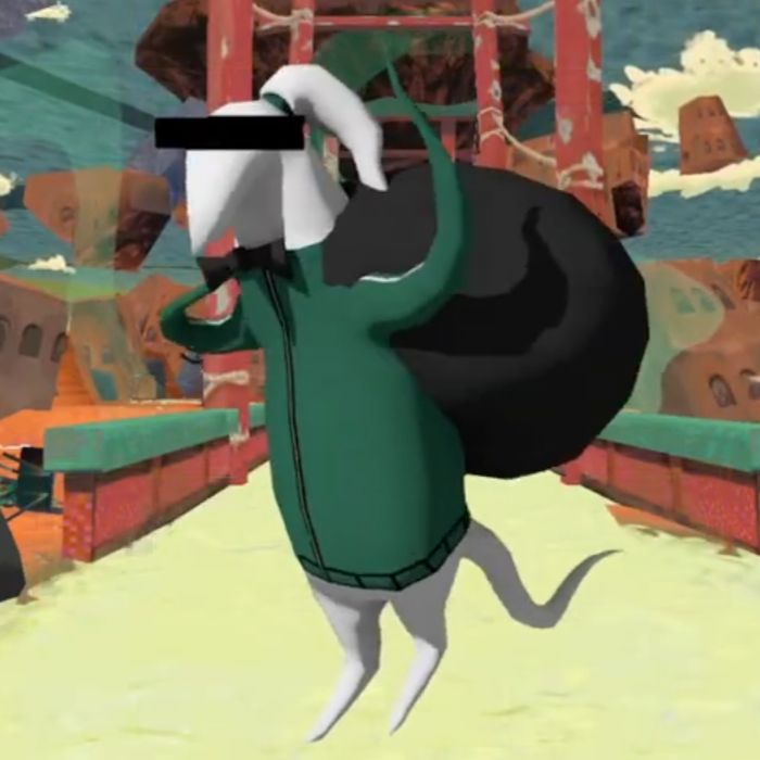 Hoarder Alex standing in front of his bridge