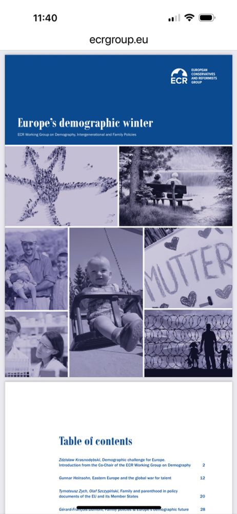 A Cover of the ERC’s Working Paper On Demographic Winter