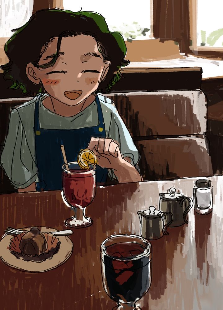 鹿児島さんの絵のラフ