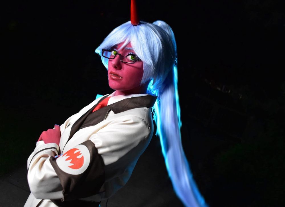 Kneesocks cosplay from Panty and Stocking with Garterbelt.