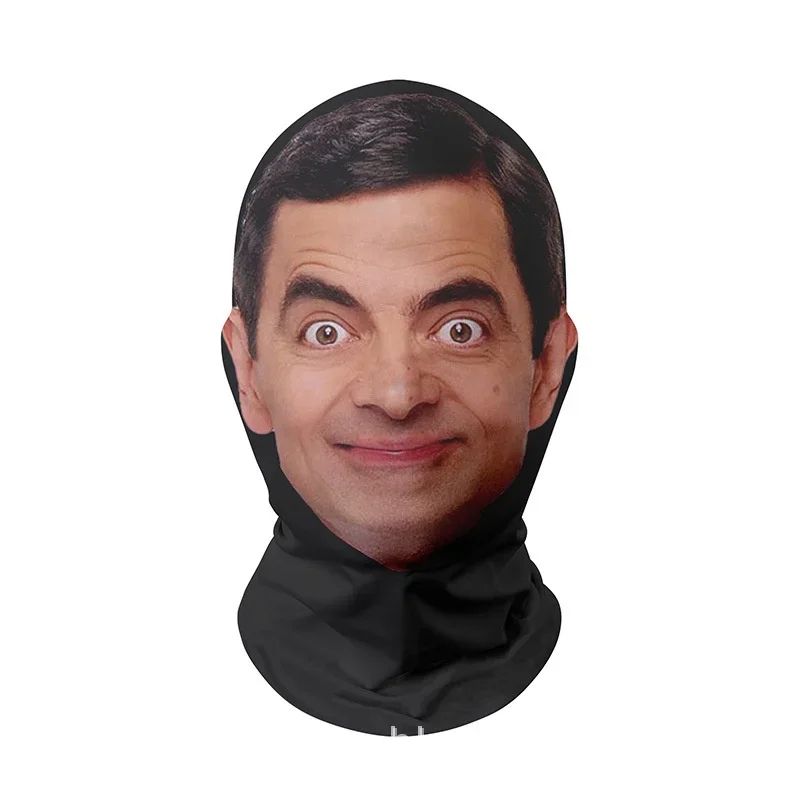 Mesh face mask of Mr Bean