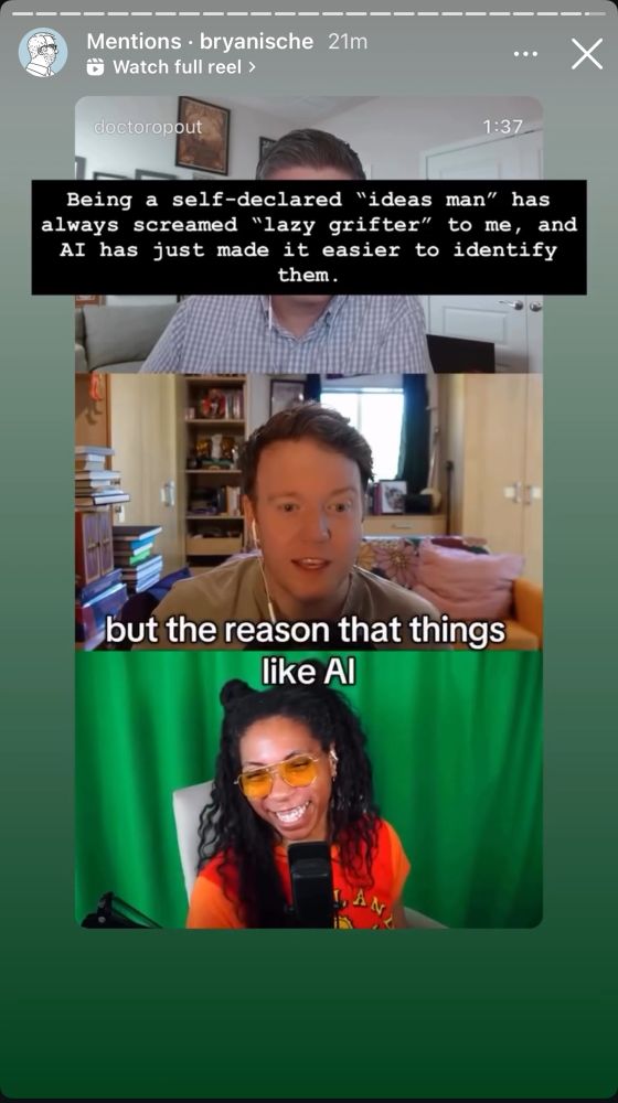Yet another jag who has covered my entire face to make his point on my video 