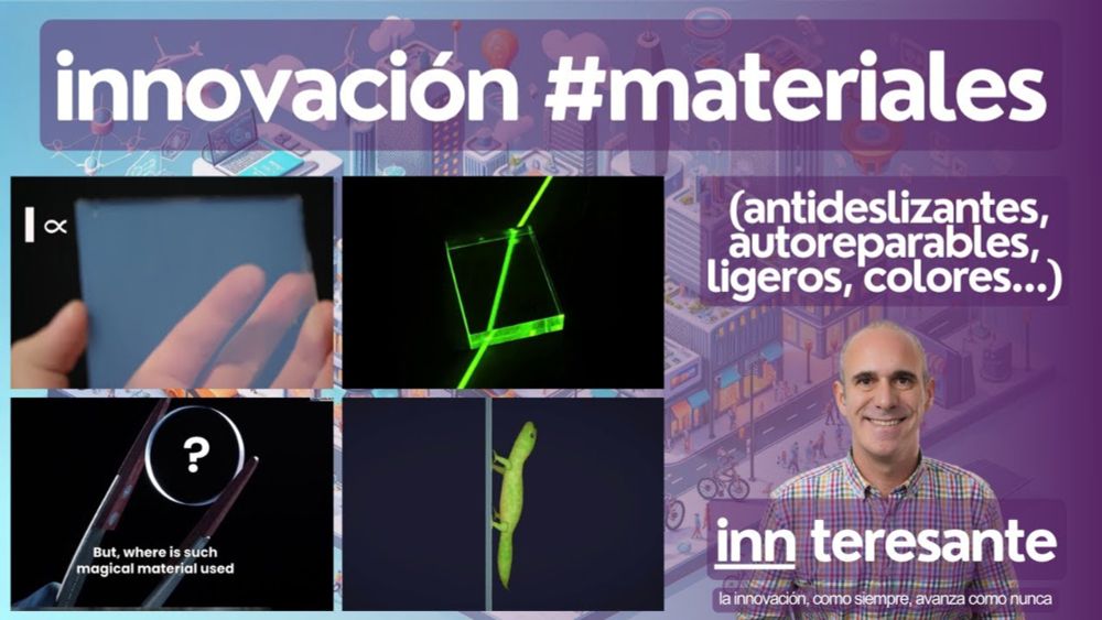 innovación #materiales (antideslizantes, autoreparables, ligeros, colores...)