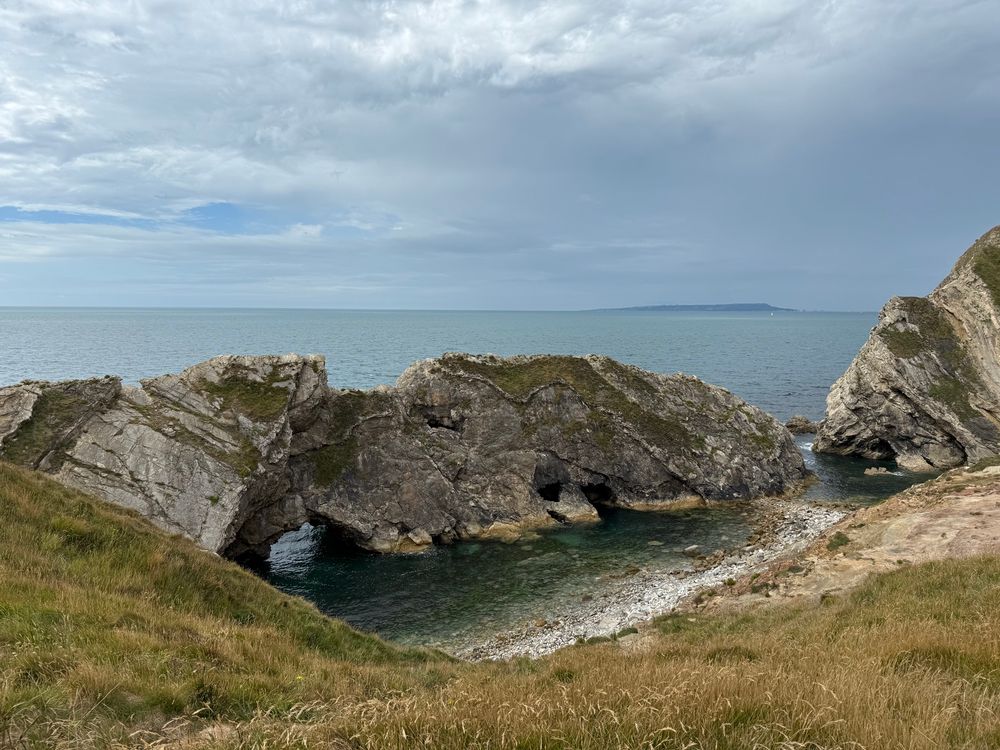 Lulworth cliff top view.