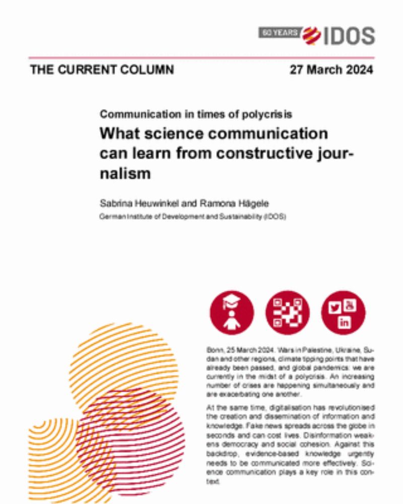 What science communication can learn from constructive journalism