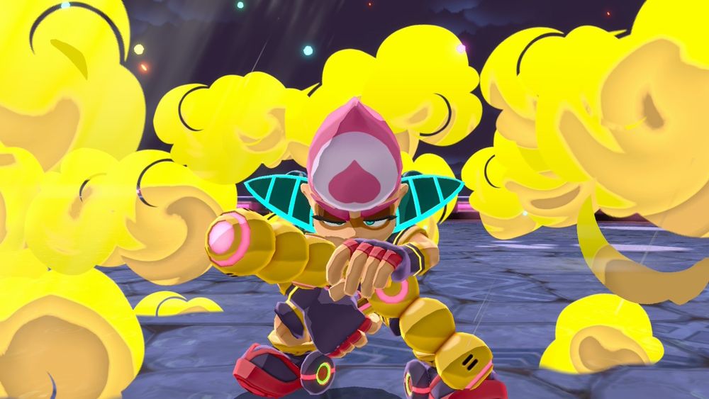 Bakeru transforms into his Momotaro form.