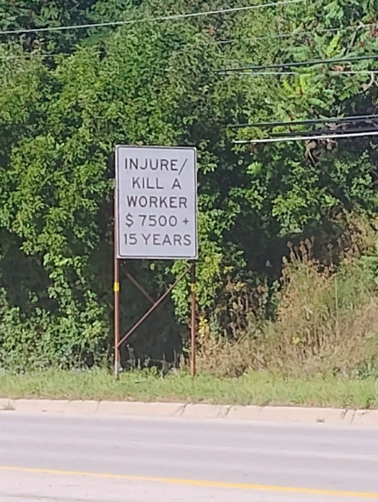 Road sign: 