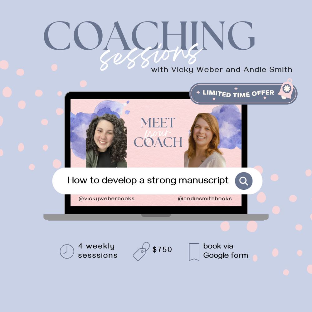 Coaching sessions with Vicky Weber and Andie Smith. Limited Time Offer. 4 weekly sessions. $750. Book via Google form.