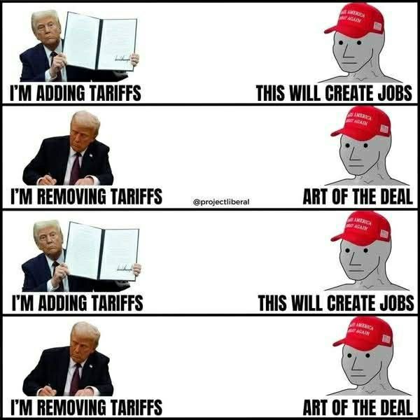The bouncing ball of tariffs.