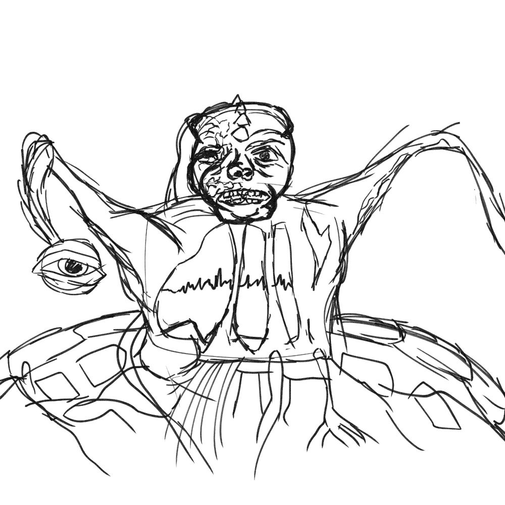 sketch of the master from fallout 1