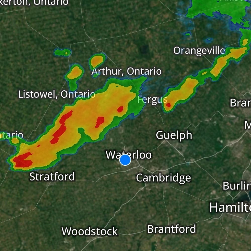 radar image of an angry rain storm, at my doorstep 