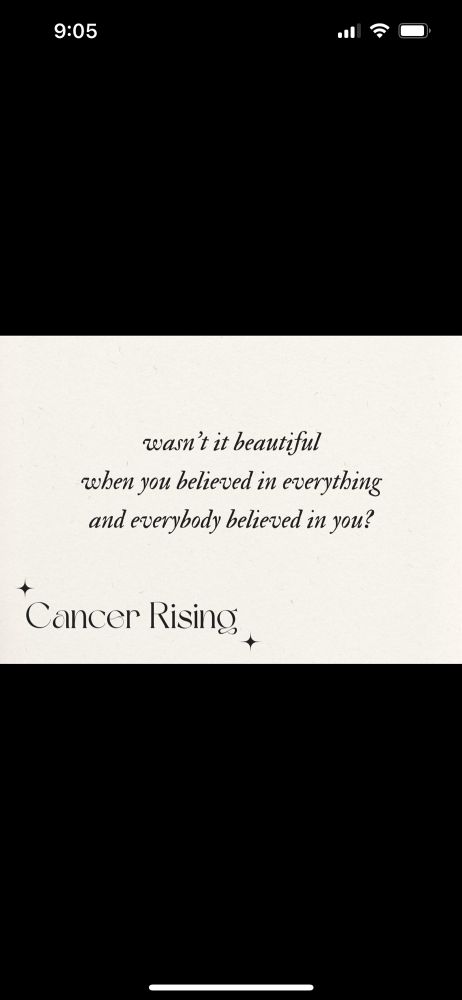 Lyrics from Taylor Swift’s song innocent to describe feelings related to having cancer as a rising sign