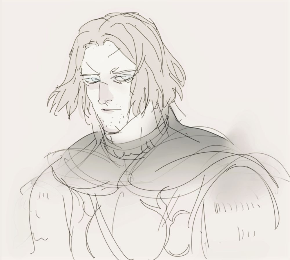 face headcanon (he bald??)