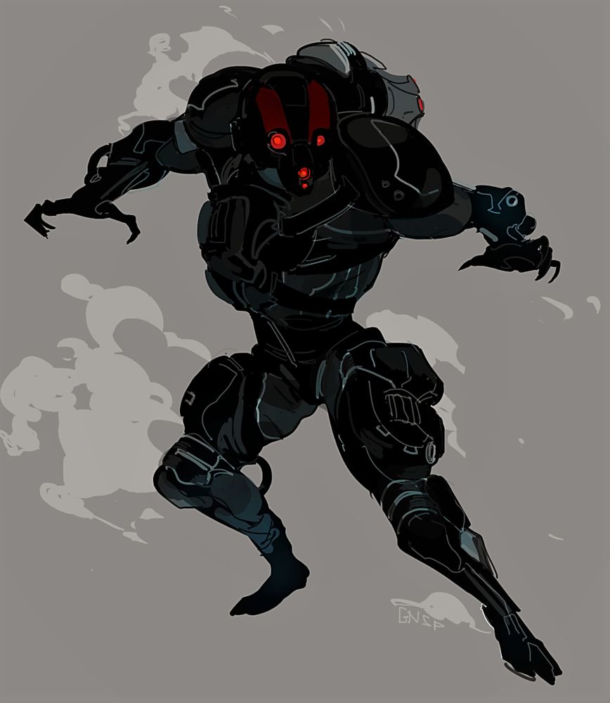old warframe fanart, Grineer Manic