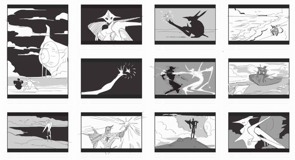 search for key moments and ideas for animatic