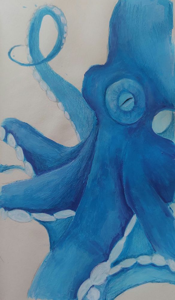 Octopus but blue