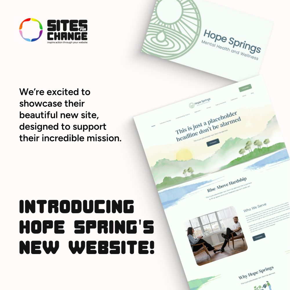 Check out Hope Springs' brand new website!