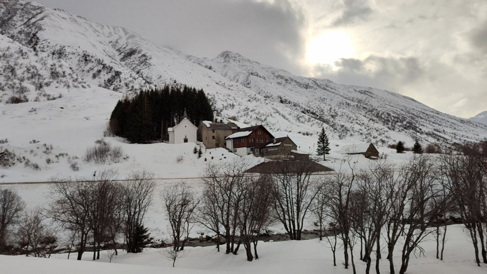 View on Zum Dorf, smallest village in Switzerland