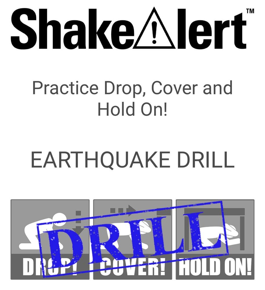 A “ShakeAlert” screenshot. 
