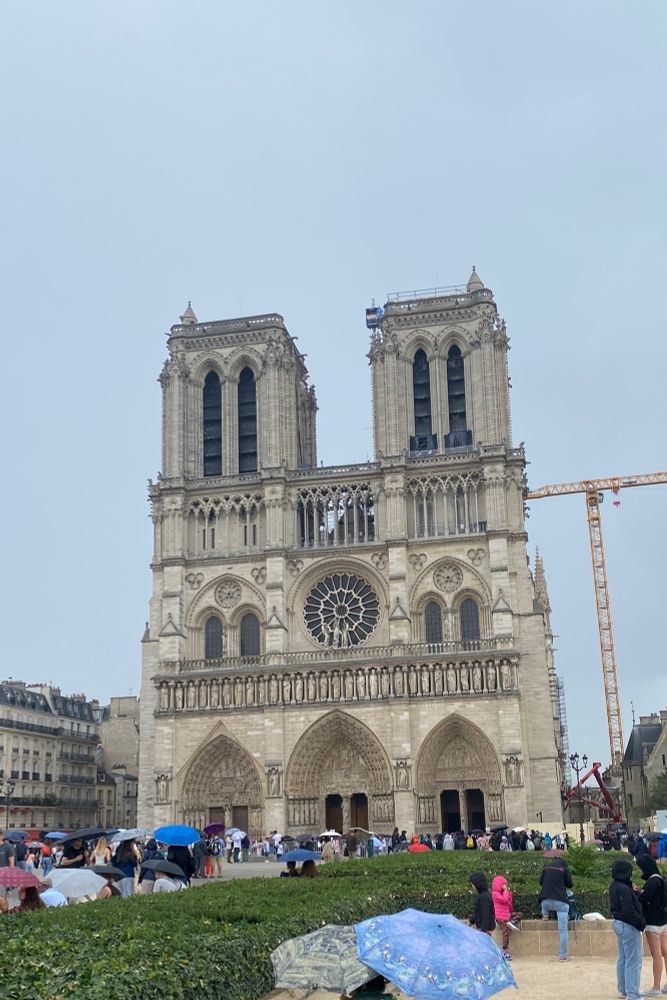 Notre-Dame de Paris. Front view. 