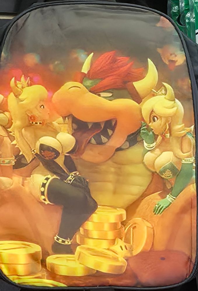 OC picture of a backpack in a smoke shop.