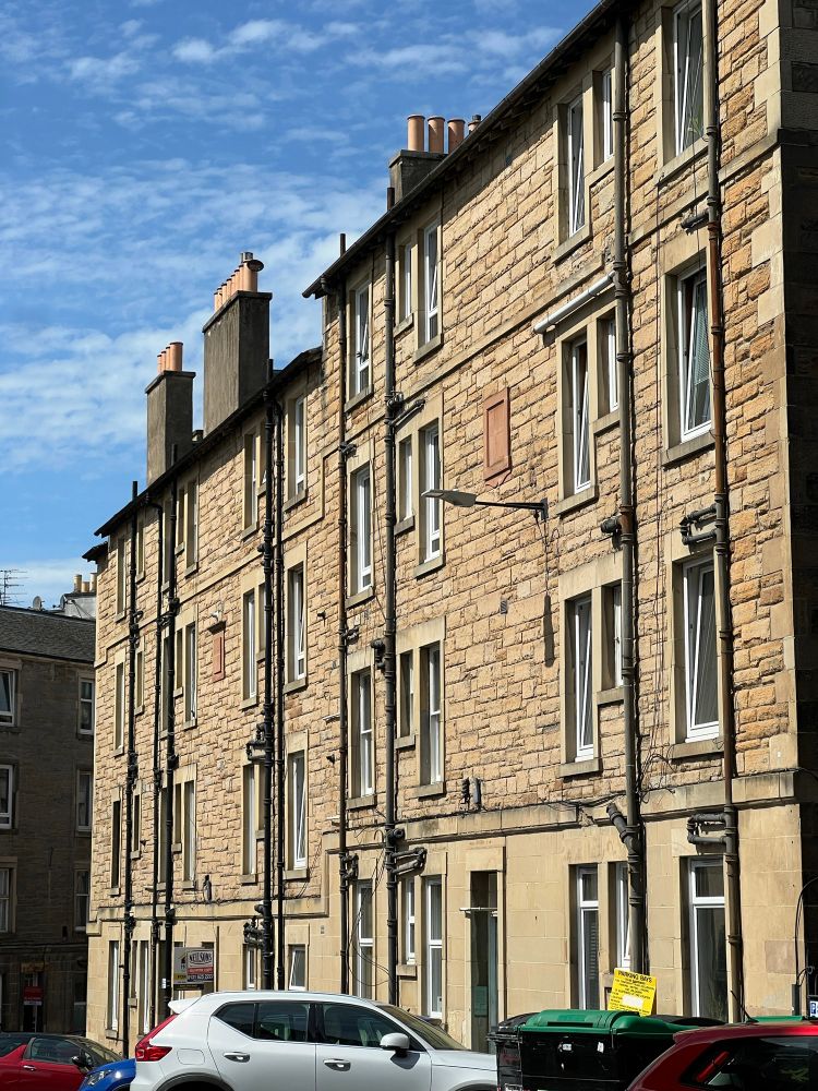 Victorian 4 story tenement building in Edinburgh 