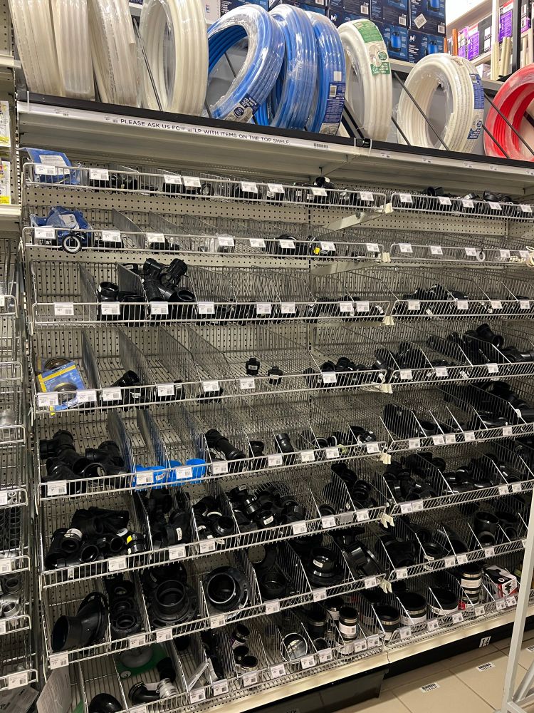 Selection of drainage piping materials and PEX piping above