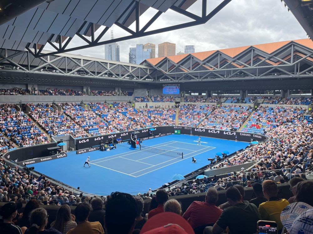 View of Margaret Court Arena during the Australian Open. 