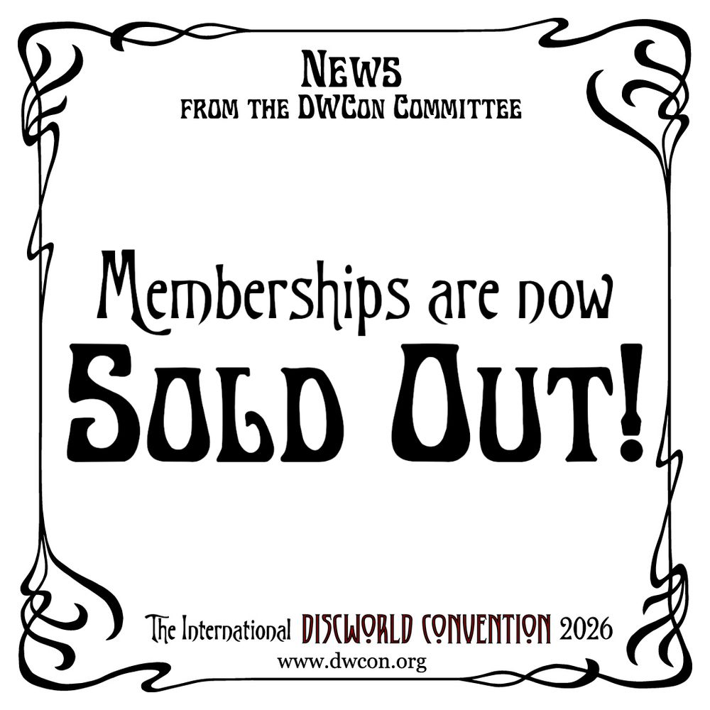 A white square with an Art Nouveau border and text reading "Memberships are now Sold Out! "