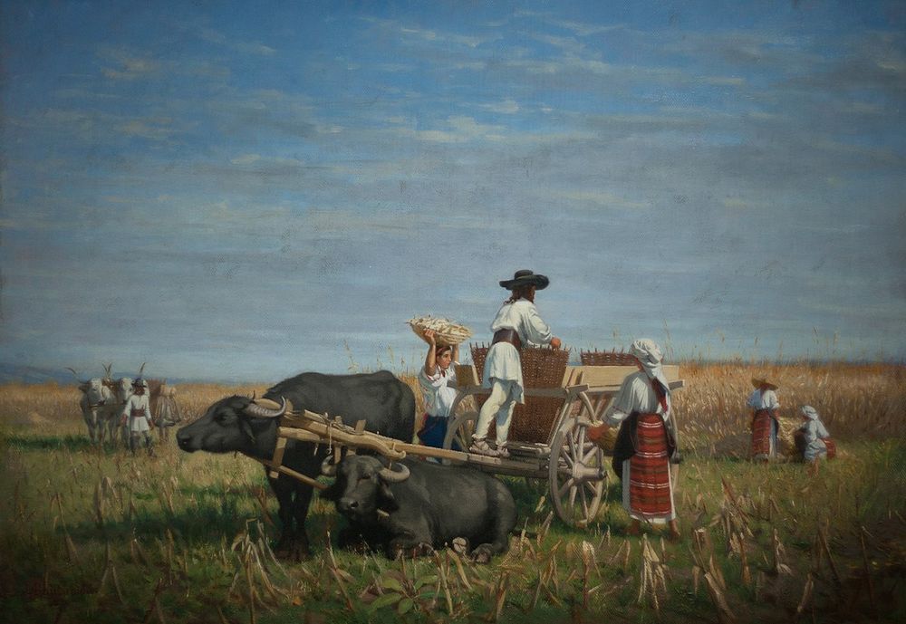 Jules Jacot-Guillarmod, Maize harvest in Transylvania (1870)
- Musée d'art et d'histoire de Neuchâtel