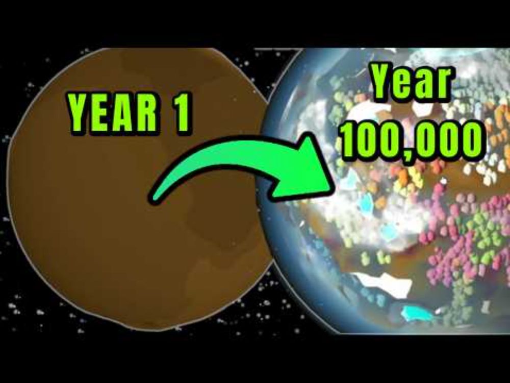 100,000 Years of Evolution & Tutorial in Planetary Life, a Spore-Like Sim Game