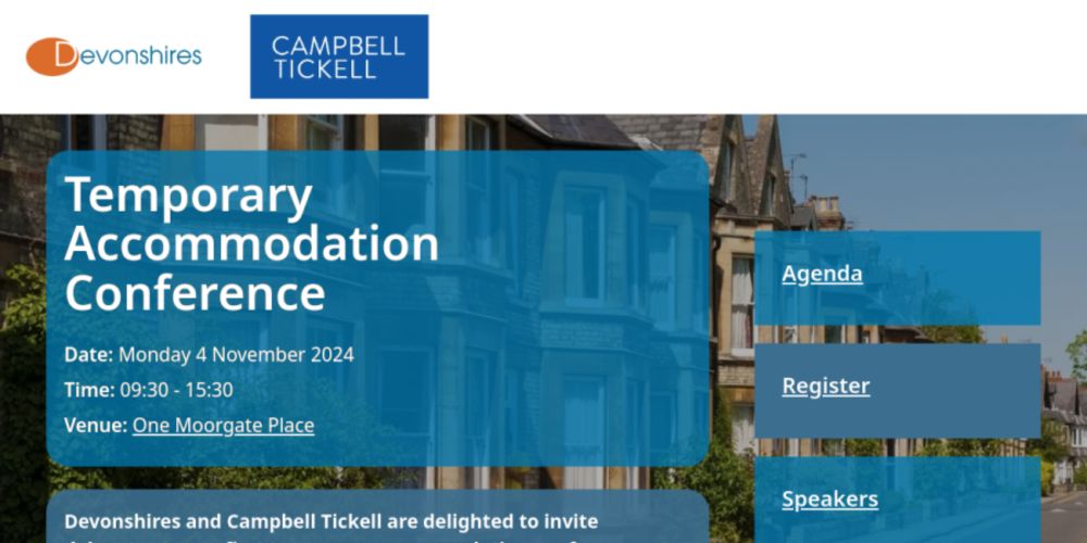 Welcome  - Temporary Accommodation Conference