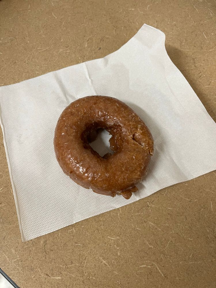 A pumpkin donut from the same location