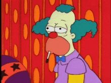 Krusty the Clown saying "what the hell was that?" 