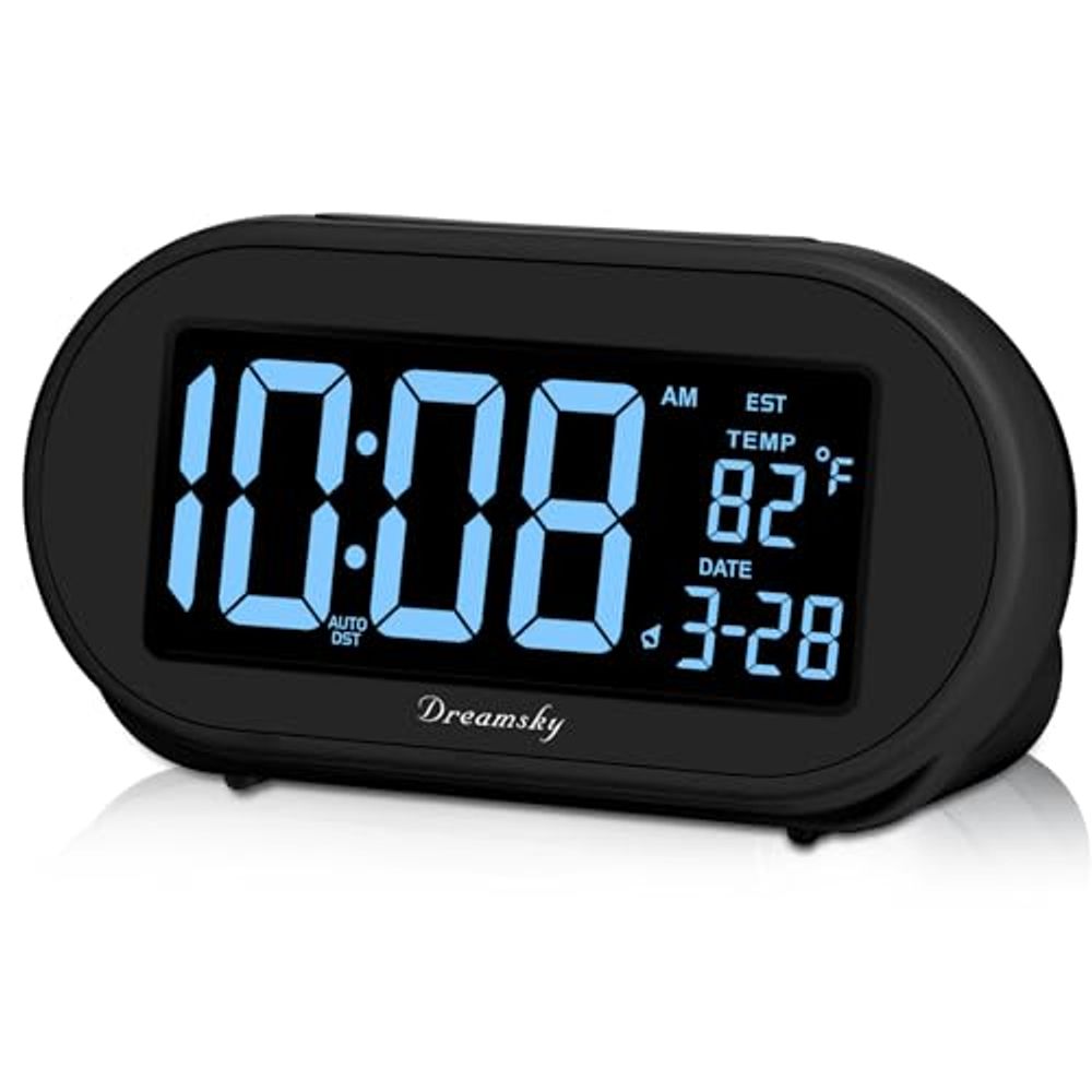 Best Atomic Clock for Bedrooms: Auto Set Digital Desk Clock with USB Port