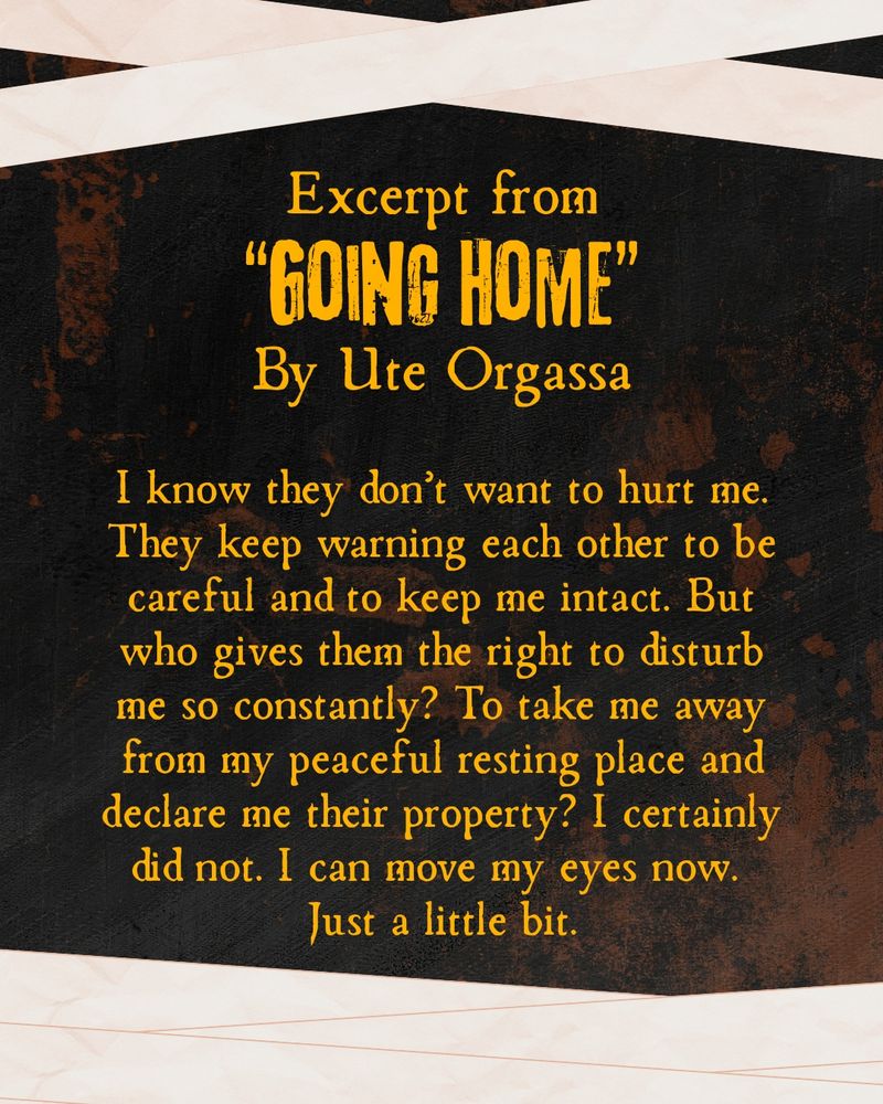 Snippet from the story "Going Home" by Ute Orgassa