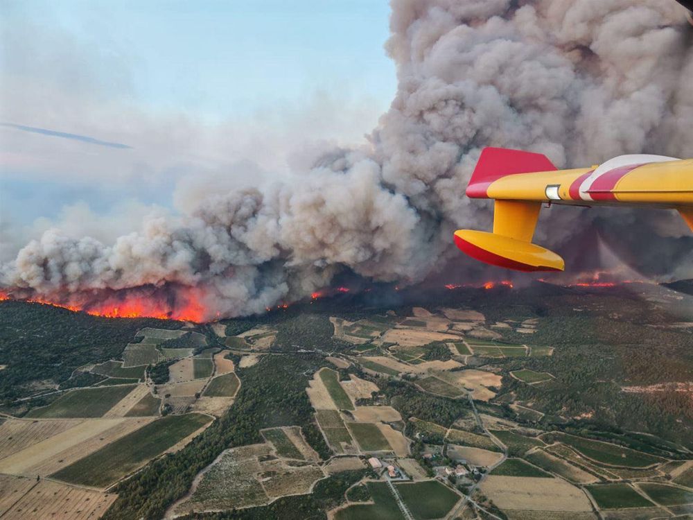 View from a Canadair.