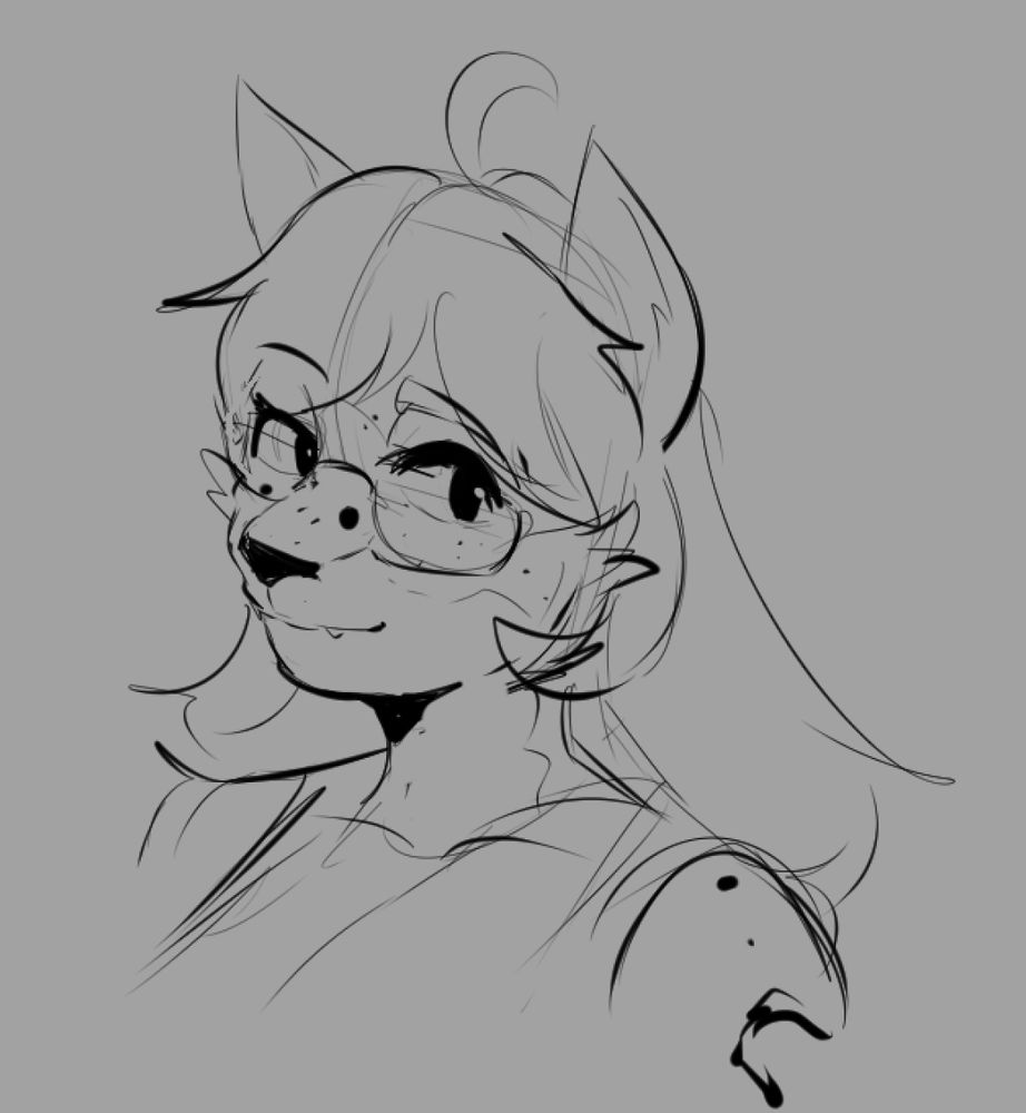 A portrait of Snamber, looking off to the side, with a fairly neutral expression.