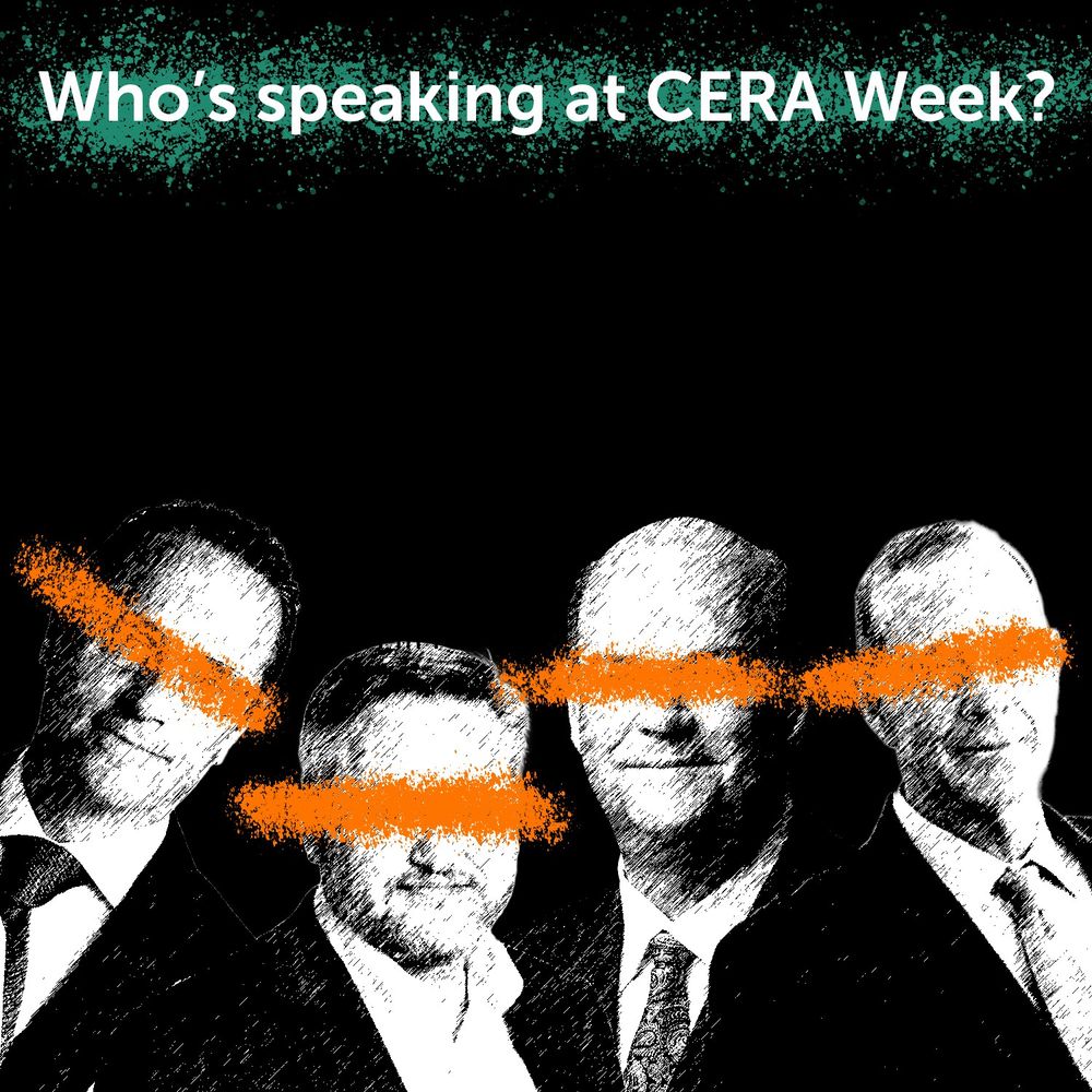 Who's speaking at CERA week? a group of faceless white men...