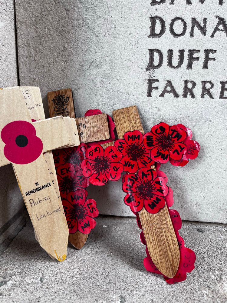 Crossed laid at the Menin Gate